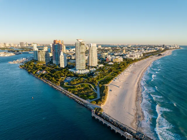 Aerial view of Miami Beach South Pointe