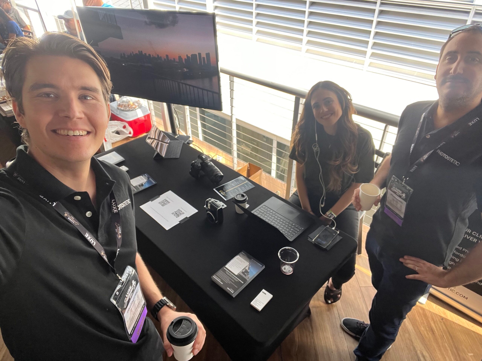 Photostetic team at industry event